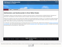 Tablet Screenshot of gaertnerei-gartencenter.de